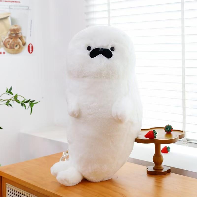 Plush Seal Toy Cartoon Soft Stuffed Animal For Office Nap Pillow Gift For Kids