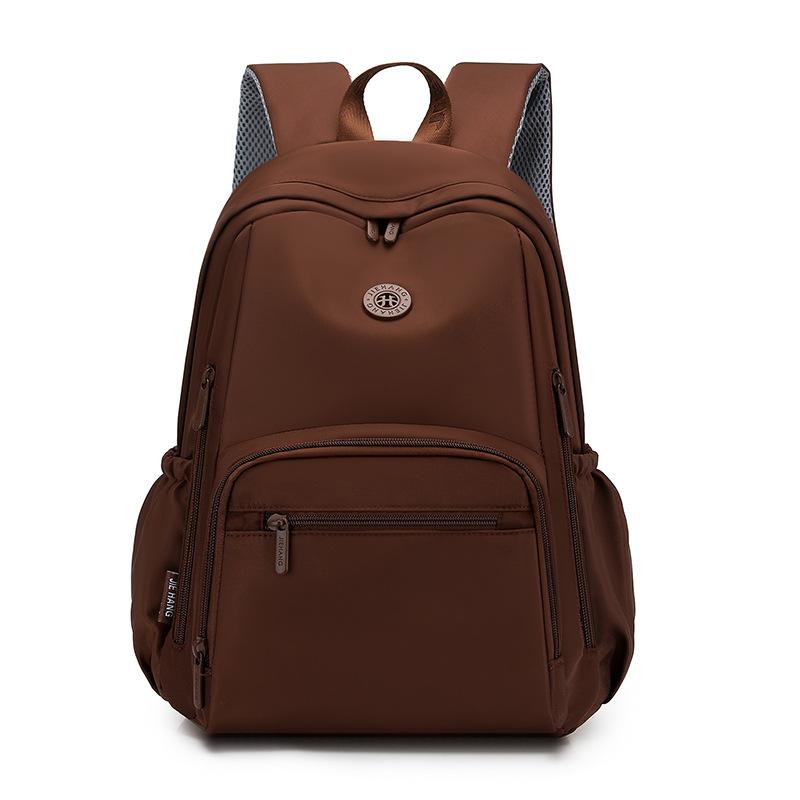 Schoolbag backpack women's 1011 new large-capacity computer bag multi-pocket college student schoolbag can be set with tie rod travel backpack