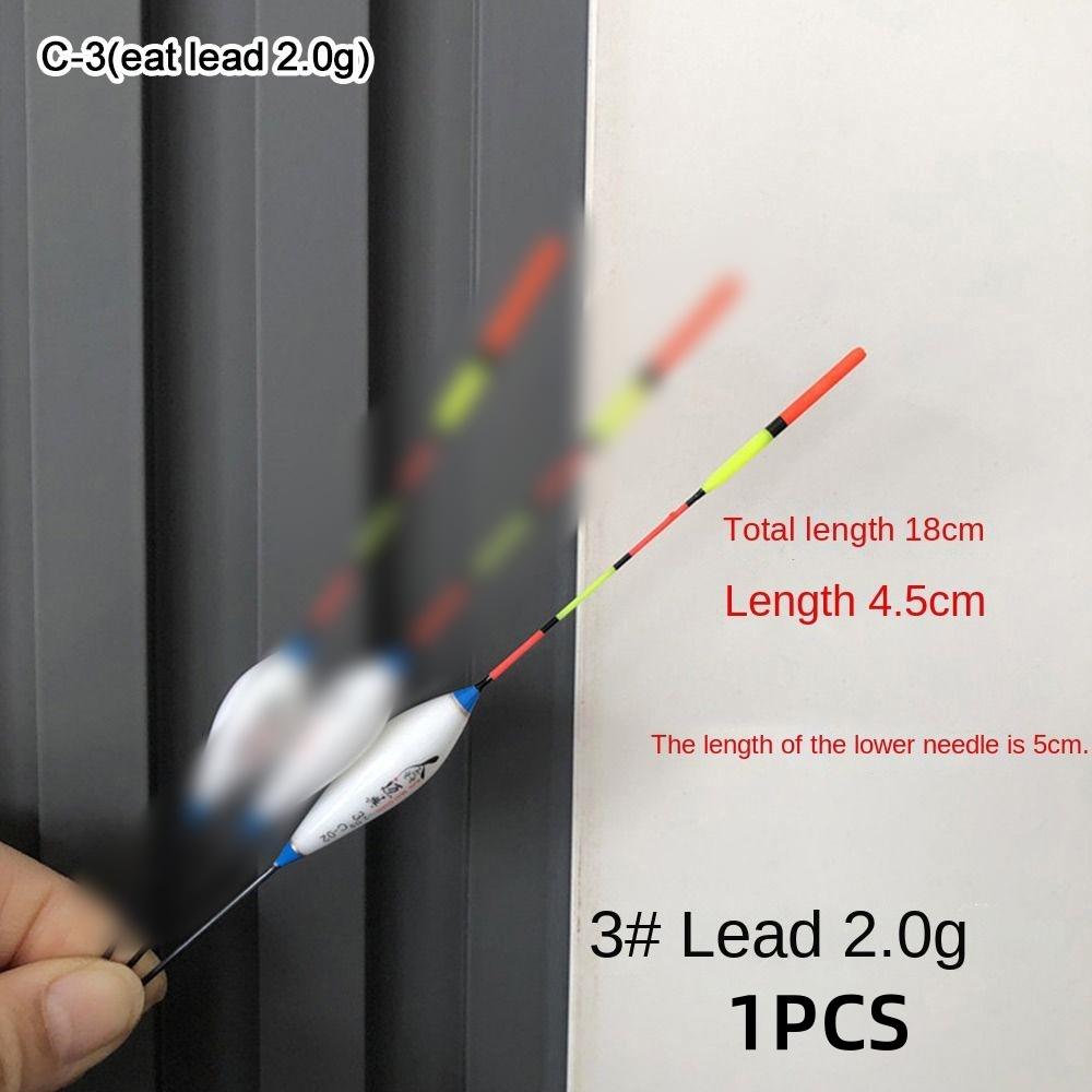 1PC Portable Fishing Floats Rock Fishing Drift Bar Fir Fish Drift Set Weight Tail Bobbers Vertical Drift Light Float 1.3g-2.0g