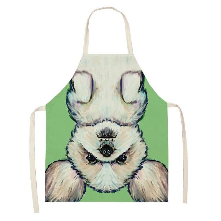 Household Kitchen Apron Nordic Polyester Animal Series Apron Polyester Overalls Adult Apron Polyester Material Apron