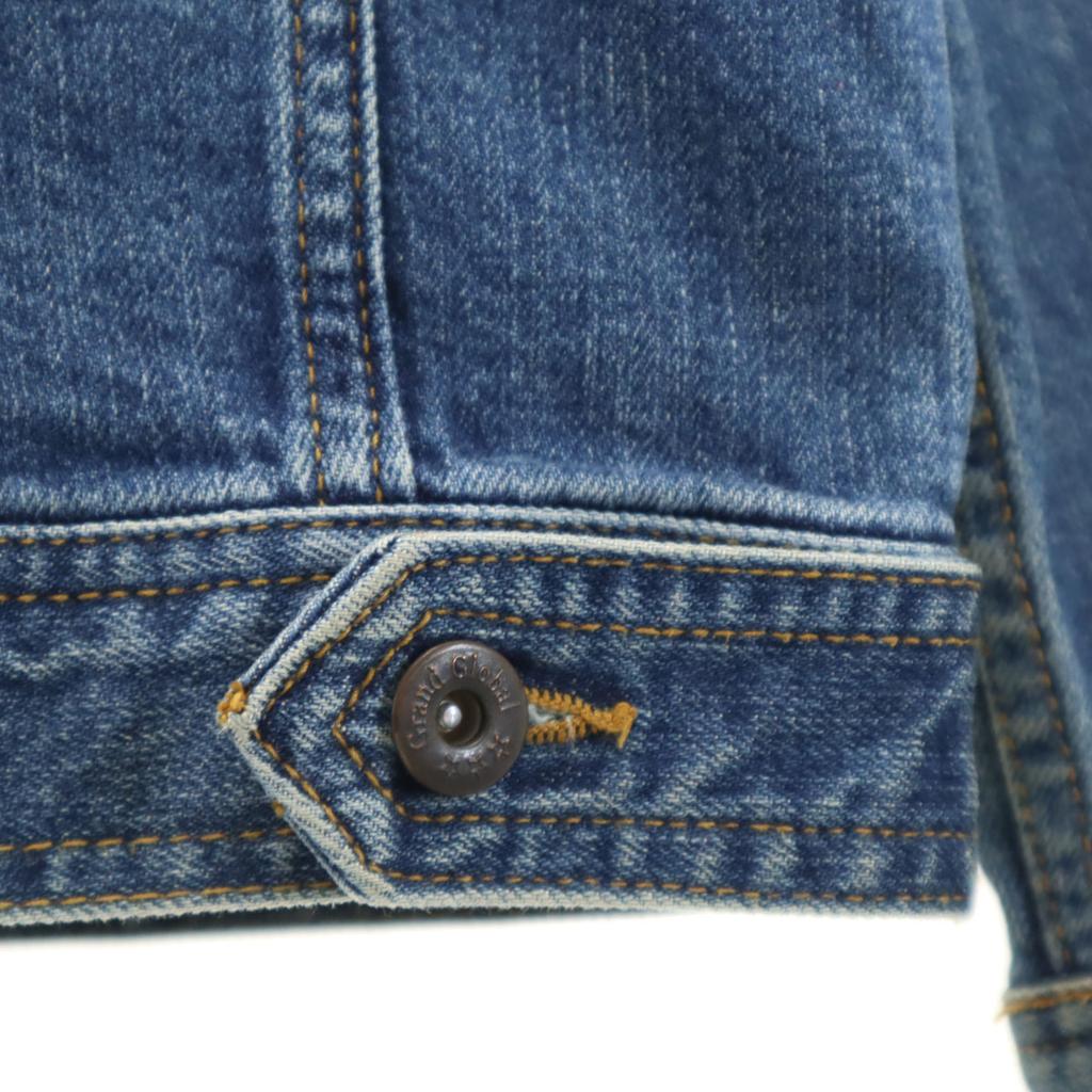 Grand Global Okayama Denim Jacket 38 Wash Blue Denim Jacket Trucker Men's Used