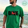 Minimal Dive Letter Red Diver Print Tshirt Unisex Unisex Simple Scuba Diving Tee Tops Beach Vacation Casual Shirts For Ocean Lovers
