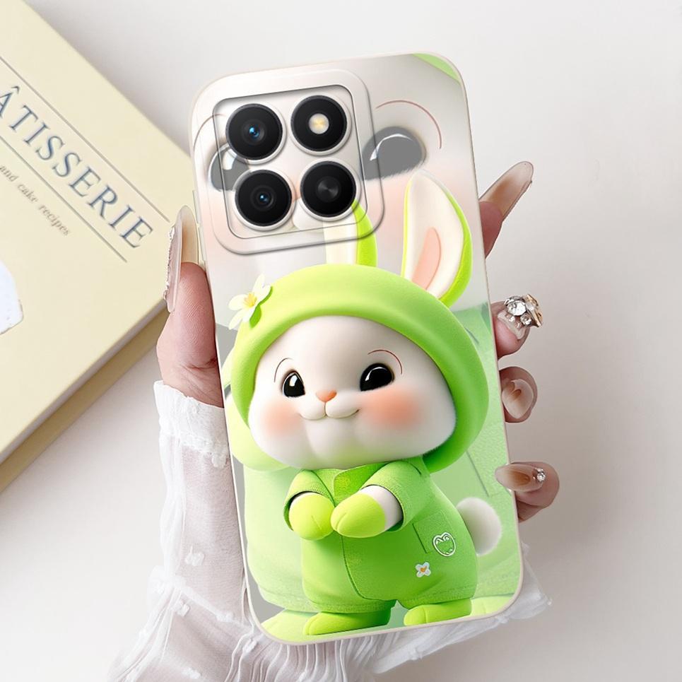 

New Fashion Case For Huawei Honor X8C 4G ABR-LX1 Phone Shell Flower Butterfly Girly Rabbit Back Cover Soft Silicone Coque Bumper Honor X8C&Honor X8c