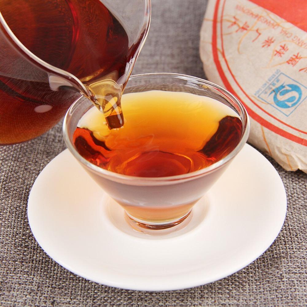 Yunnan Puer Ripe Tea Cake 357g Ancient Tree Golden Bud