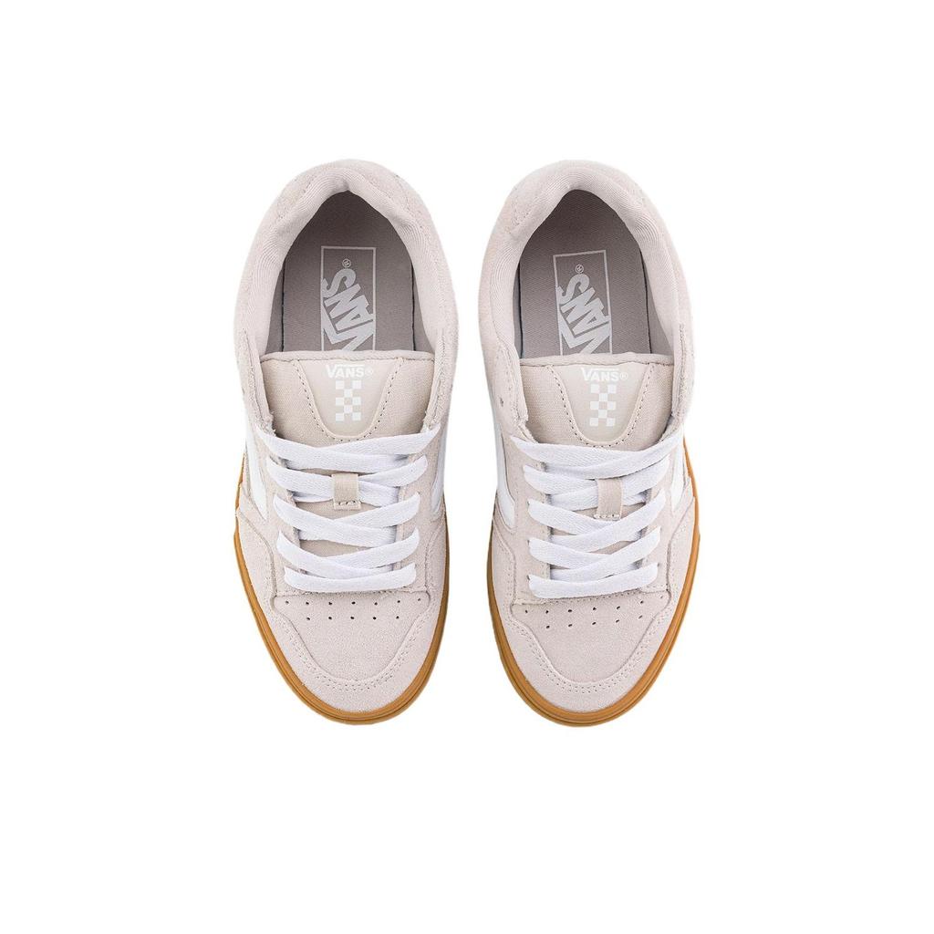 Vans Caldrone Moda Retro Americana Versátil Zapatillas de Skate de Caña Baja Zapatillas de Mujer Rosa Claro Blanco VN0007P9EN9