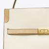 Tory Burch Lee Radziwill Leather Handbag Women Handbags Cream 77238-122