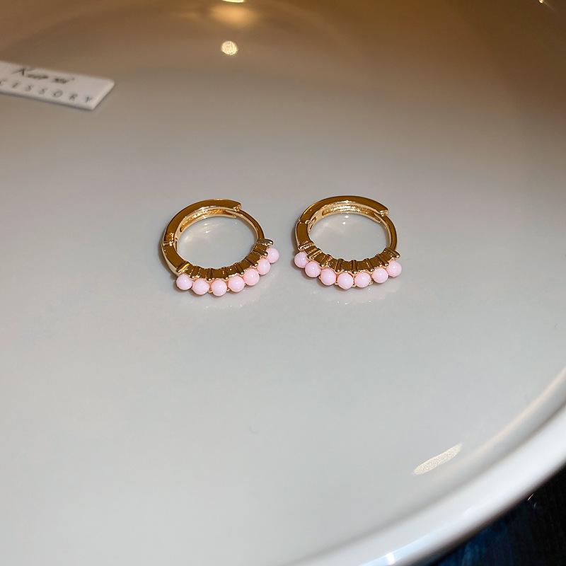 

Элегантные металлические серьги-каффы в виде круга с искусственным жемчугом - Милый геометрический дизайн для женщин