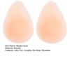 1 Pair Nipple Covers for Women, Teardrop Lift Silicone Pasties, Invisible No Show Reusable Sticky Bra for Backless Dress Clothes