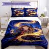 3pcs Harry Potter Bedding Set Duvet Cover Closure Includes 1 Duvet Cover & 2 Pillowcases, Soft and Comfortable for All Seasons.