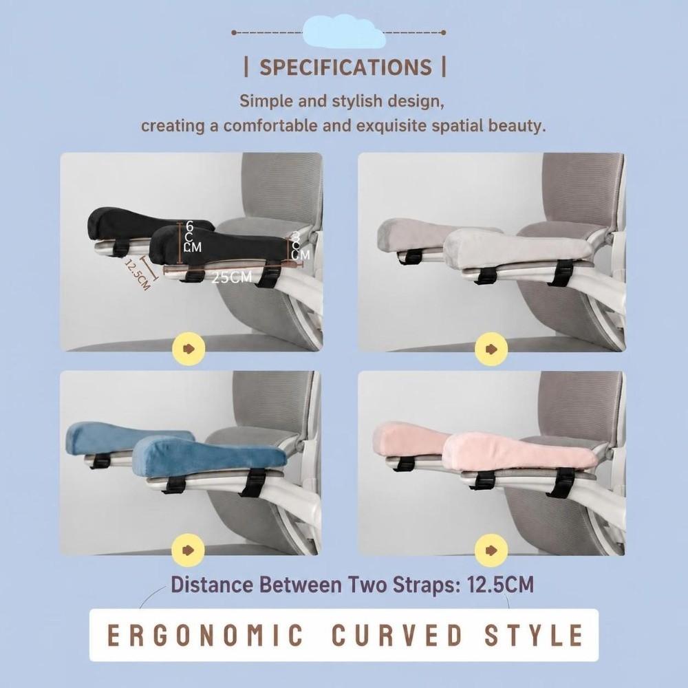 Sponge Foam Chair Armrest Pad Thick Cushion Arm Rest Mat Elbow Support Cushion For Gaming Use