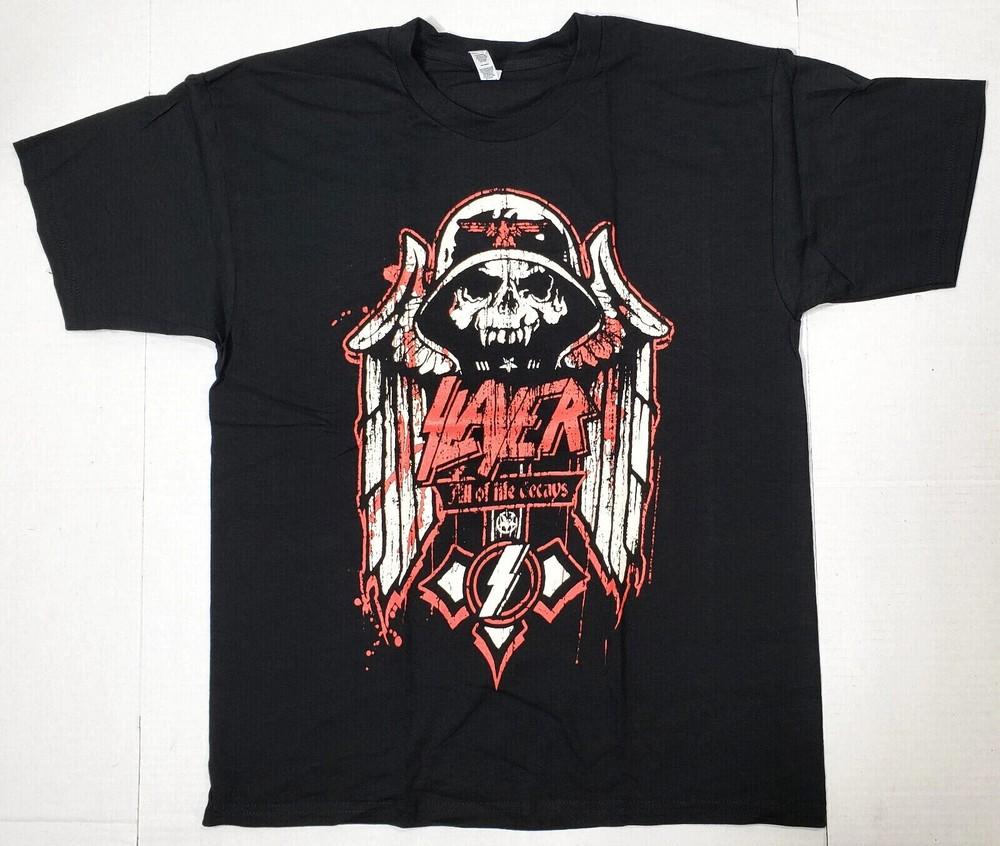 Футболка SLAYER Thrash Heavy Metal Мужская 100% Хлопок Новая Унисекс Футболка XXXL