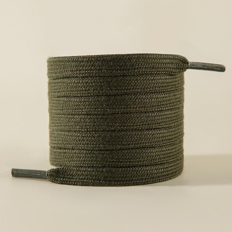 New Classic Pure Cotton Shoelaces Flat Shoelaces Sports Canvas Shoelaces for Men and Women Width 0.8cm Length 100/120/140/160cm
