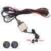 Built-in Car Seat Heater Kit Fit 2 Seats,Universal 12V Heating Pads Max 108W,3 Levels Square Dual Control Switch System