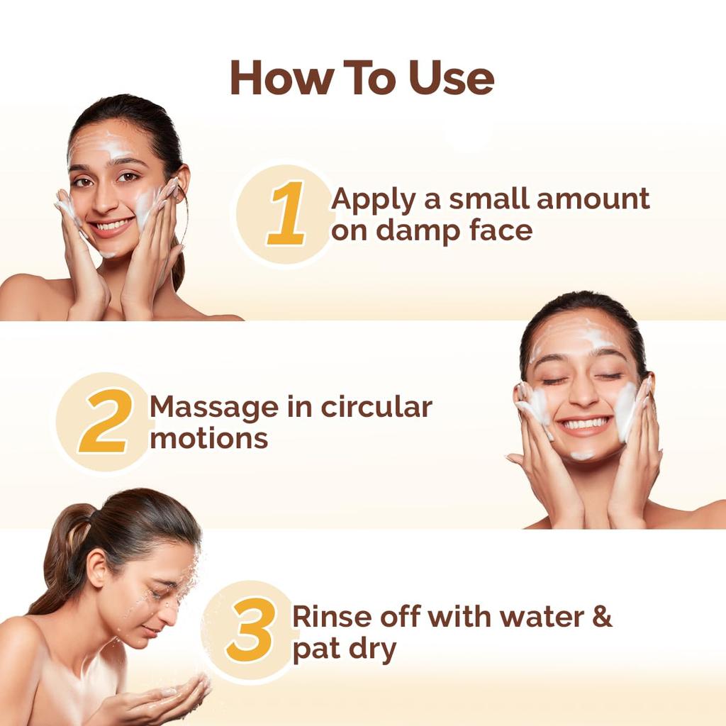 Mamaearth Ubtan Turmeric Saffron Face Wash 150ml – Natural Glow, Tan Removal, Brightening – SLS & Paraben Free – All Skin Types