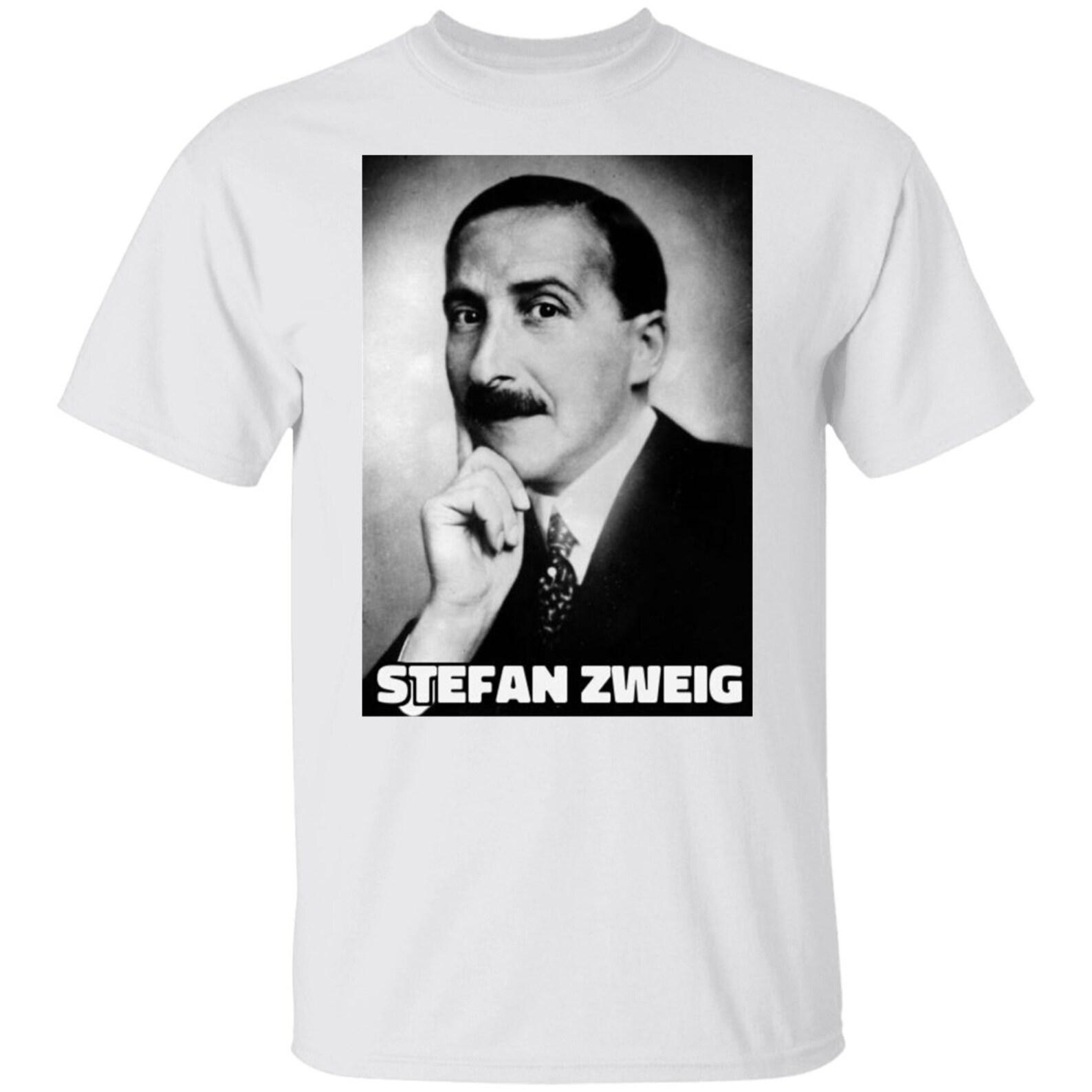 Stefan Zweig Austrian Jewish Writer Literary T shirt - Cotton Short Sleeve Tee S