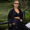 Elegant Silk Shirt Bra Pants Sets 3 Pieces Women Casual Single Breasted Lapel Loose Shirts Corset Straight Trousers Suits Female