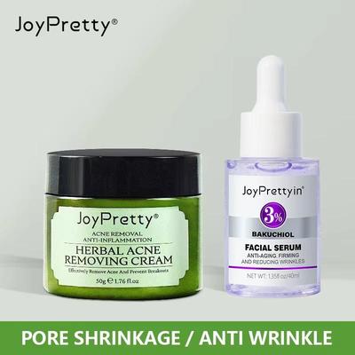 Ansikts Anti-Aging Set Porsammandragande Ansiktskräm & Centella Asiatica Rynkborttagande Serum Närande Utjämnande Ansiktsvårdsset