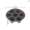 Seven-Hole Air Fryer Silicone Pad Griddle Plate Baking Tray Holder Tray Pan Accessories Silicone Cake Mold Kitchen Supplies Tool