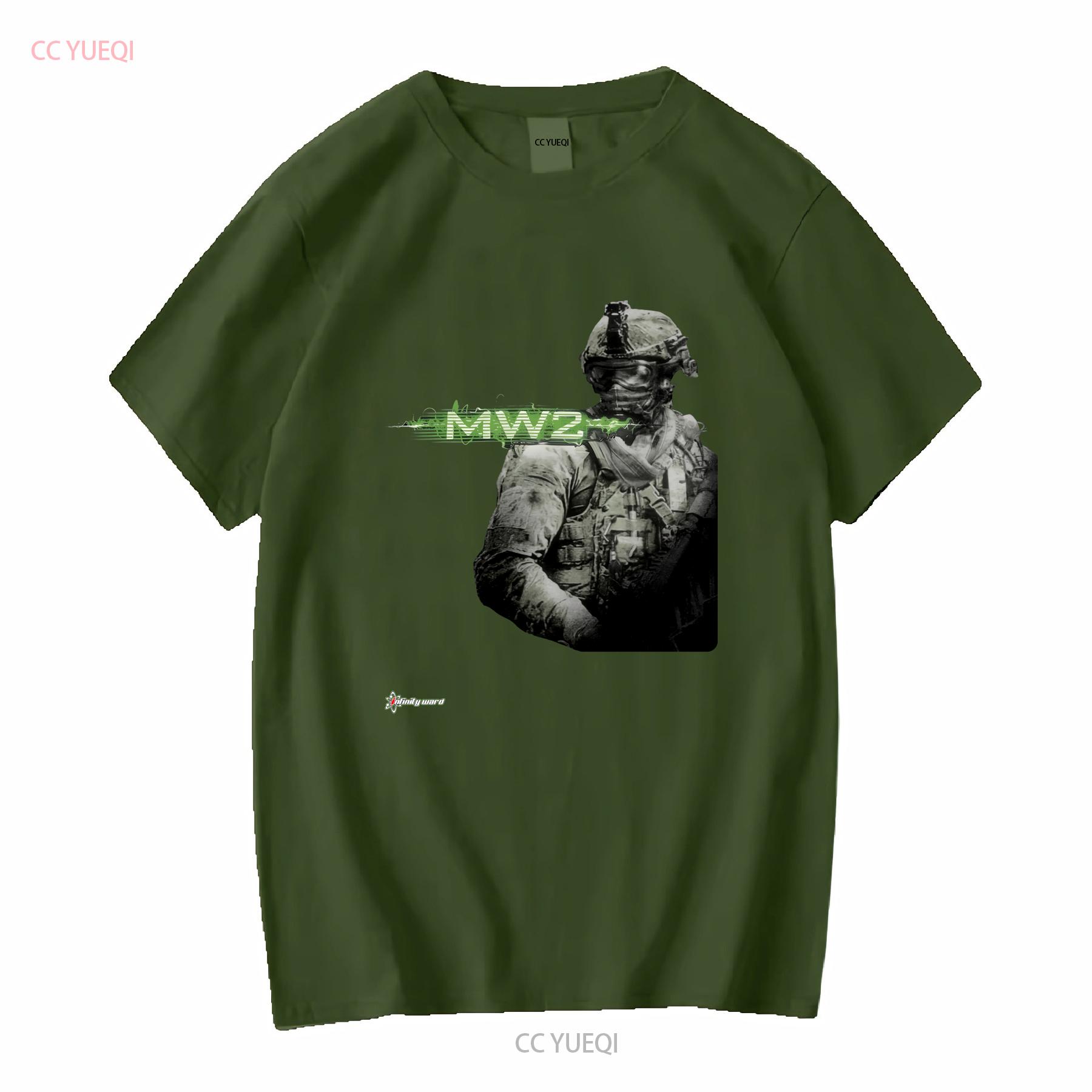 

Vintage Modern Warfare 2 T Shirt Size Small vintage Washed Unisex Casual homme Versatile Stretched Soft designer clothes L