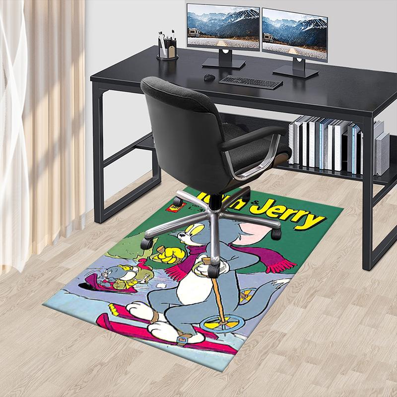 1pc Tom & Jerry Carpet, for Home & Office Decor, Desk Chair Carpet, Festive Gift,Conference Room CarpetL1164