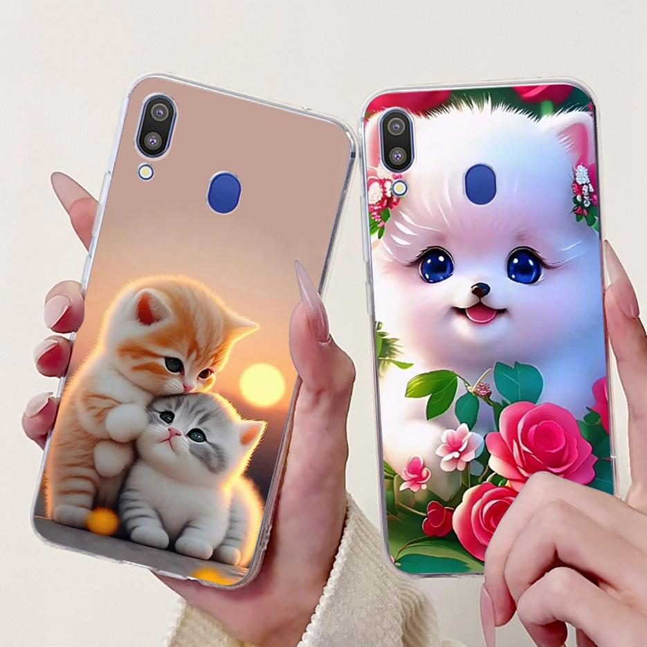 For Samsung Galaxy M10 M20 M30 Case New Fashion Painted Cover Clear Silicone Soft Slim Phone Case For Samsung M10 M20 M30 Fundas
