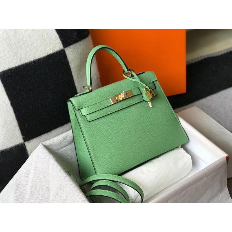 Halbhandgefertigt Leder KL Tasche zweite Generation Palmenmuster tragbar Schulter Umhängetasche Damen Pendeln 25cm leichter Luxus