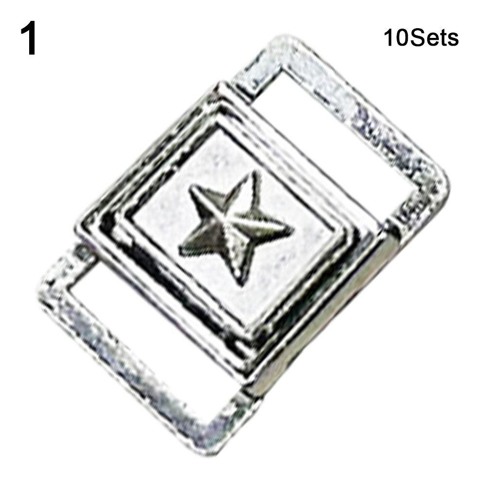 

10Sets Mini Shoes Buckles Ultra-small Retro DIY Buttons DIY Doll Clothes Accessories 1