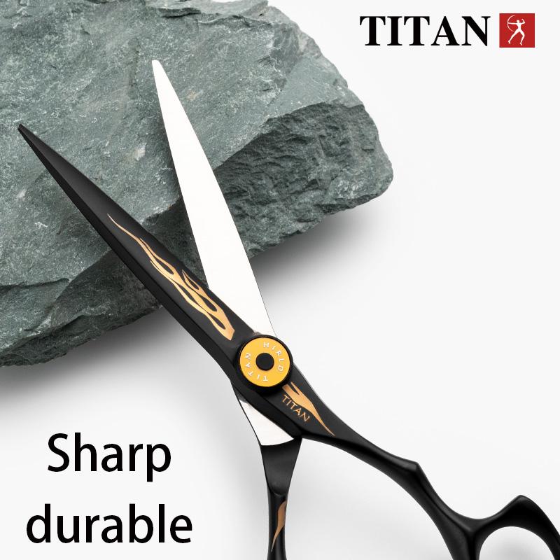 TITAN Haarschere professionelle Friseurschere Schneidschere Ausdünnschere neues Design VG10 Stahl Haarschnitt Salonwerkzeug