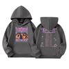 Girls' Fashion Long-Sleeve Hooded Sweatshirt with Print and Pockets