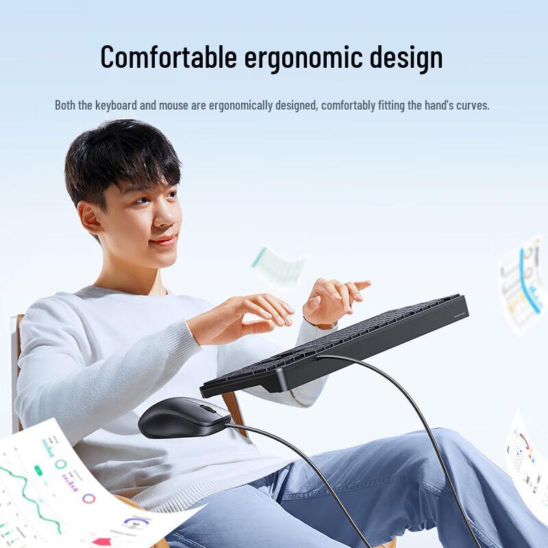 Ugreen MK007 Full-Size USB Keyboard and Mouse Combo