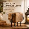 Vintage Style Longhorn Bull Sculpture Western Style Rugged Sheep Cow Figurine Handcrafted Rustic Longhorn Bull Craft Ornament