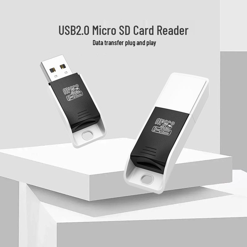 High-Speed Multi-Format Card Reader for SD, TF, MS, and Car-Mounted Cameras