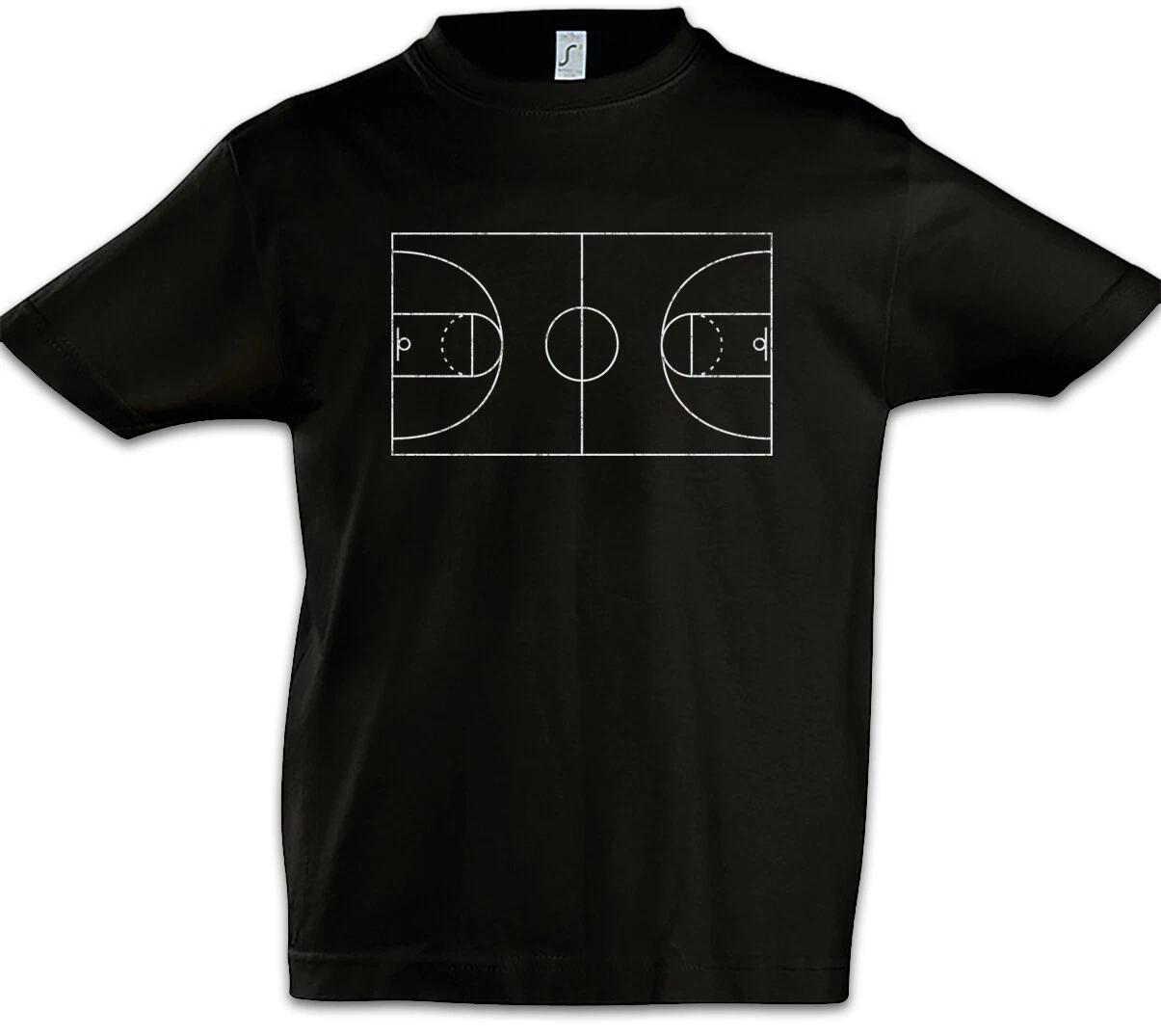 Basketball Court Kids Boys T-Shirt Court Game Basketball Court Basketball Court- 100