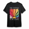 Women's Plus Size Classic T-Shirt Sunburst Color Wheel Diversity Graphic Tee USA