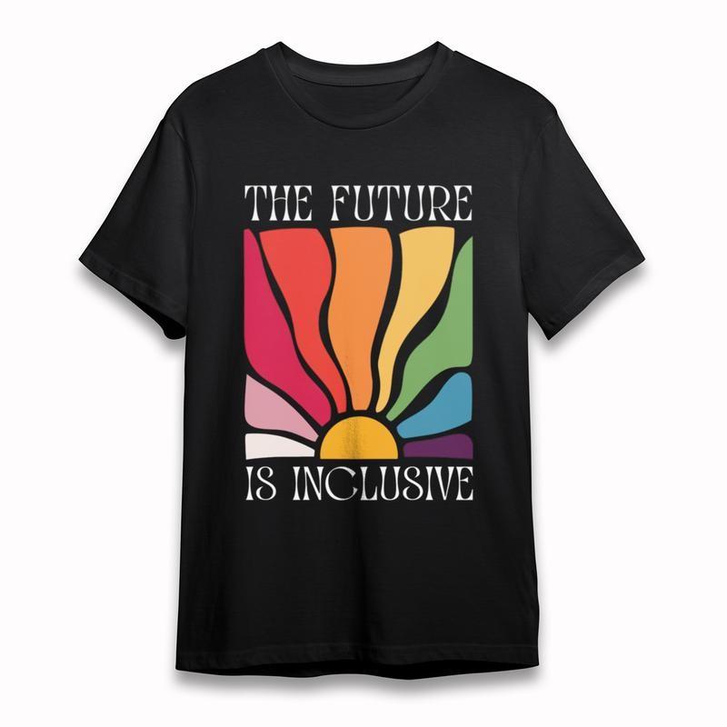 

Women s Plus Size Classic T-Shirt Sunburst Color Wheel Diversity Graphic Tee USA S