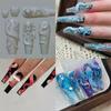Bunny Strawberry Ocean Octopus 3D Silicone Mold DIY Nail Art Decor Cartoon Rabbit Flower Transparent Mold Manicure Design Tool
