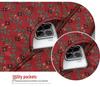 Floral Velvet-Lined Winter Coat for Elderly Women - Warm Cotton Jacket with Stand Collar
