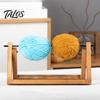 Knitting Supplies for Beginners Wooden Crochet Yarn Holder, Rotatable Portable Organizer Rack, Stable Wood Spindle Mortise And Tenon Frame Dispenser