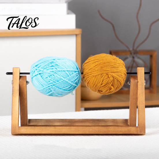 Knitting Supplies for Beginners Wooden Crochet Yarn Holder, Rotatable Portable Organizer Rack, Stable Wood Spindle Mortise And Tenon Frame Dispenser