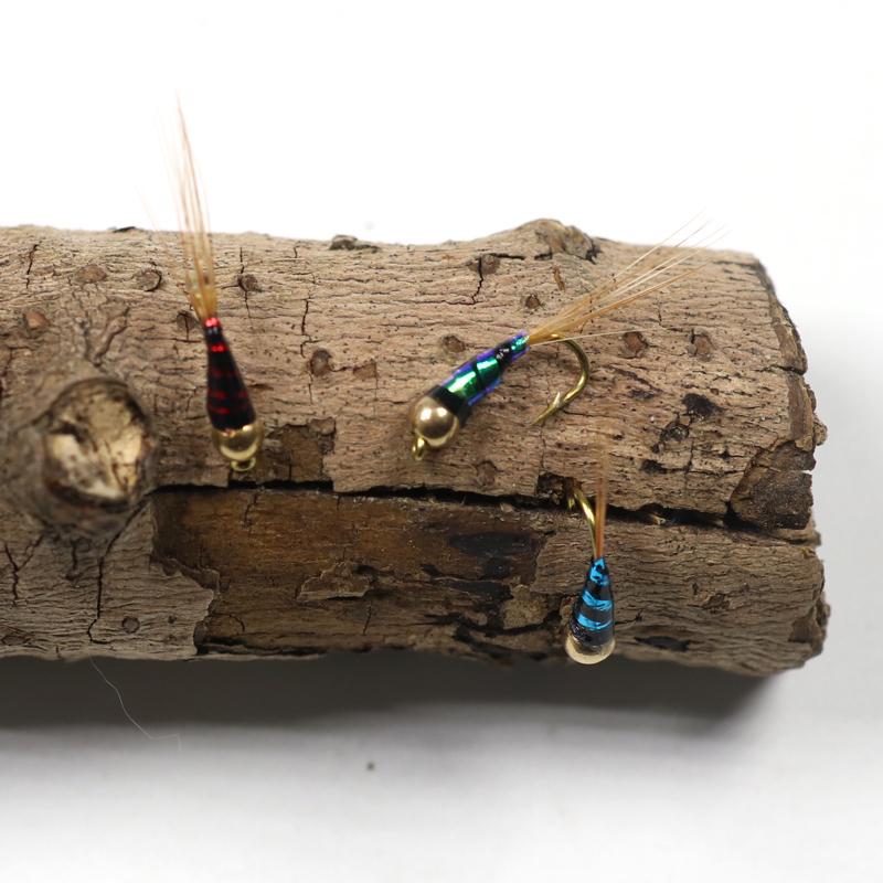8PCS 14 Brass Bead Nymph for Fly Fishing Lure Buzzer Midge Fishing Accessory