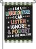 I Am A Multitaskers I Can Listen Ignore Forget Saying Small Yard Ag 12x18 Art Garden Ags For Pool Yard Decor LLO LLX