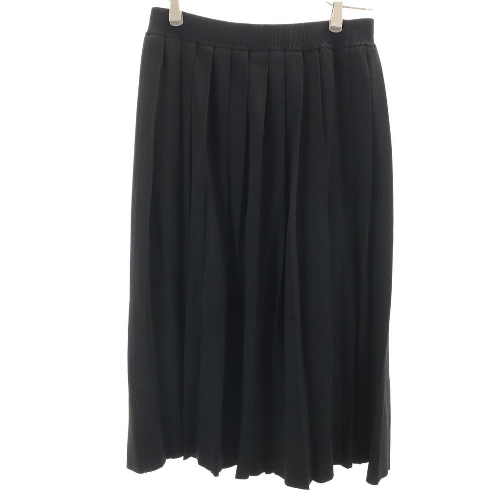 Schoonheidsproducten GRACE CLASS Middellange gebreide geplooide rok 38 zwart Dames Gebruikt