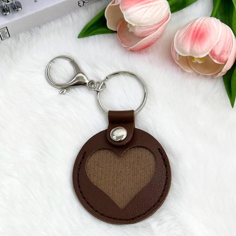 Leather Pet Hair Memorial Keychain Case: Cat & Dog Hair Keepsake Hanger