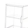 Klare Acryl Vitrine Regale für Figuren, Staubdichte Aufbewahrungsbox mit Tür
