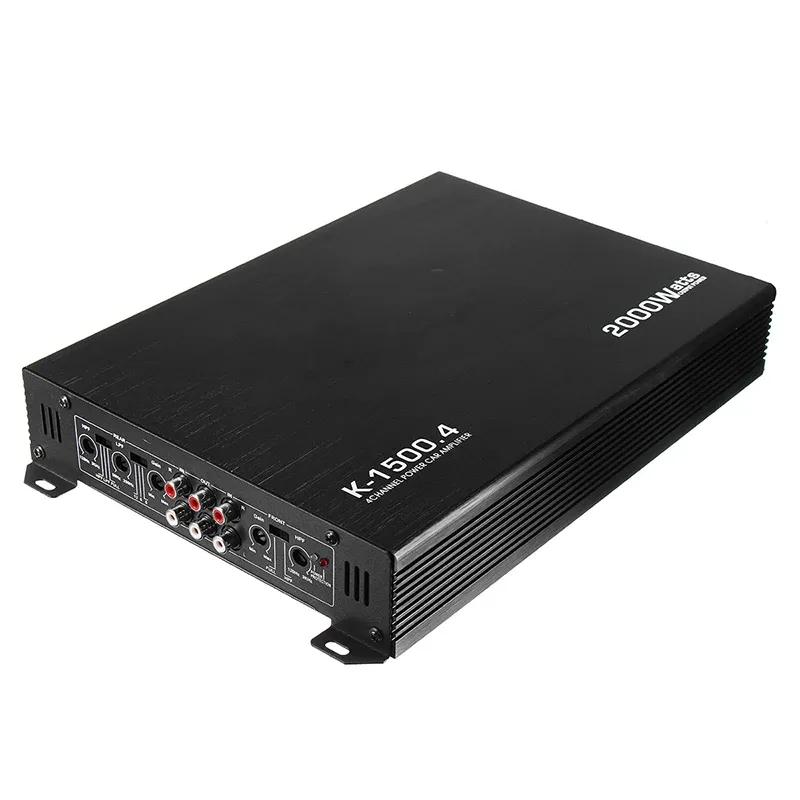 Car Amplifier 12V, Car 4-channel 2000W, Car Amplifier K-1500.4, Four Channel Amplifier