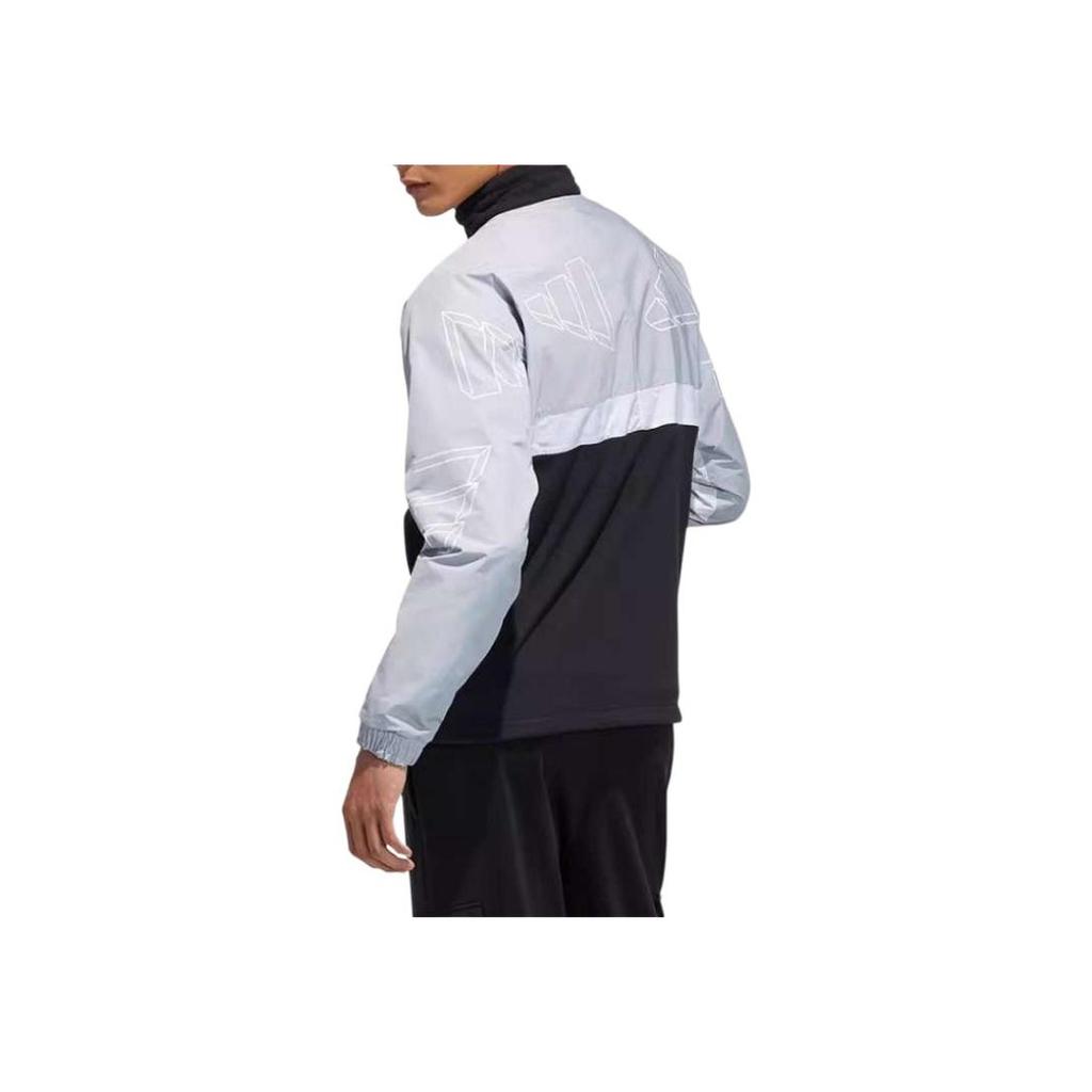 Adidas Kurtka Przeciwwiatrowa Tkana Zapinana na Zamek Męska Kurtka Czarna GP1830