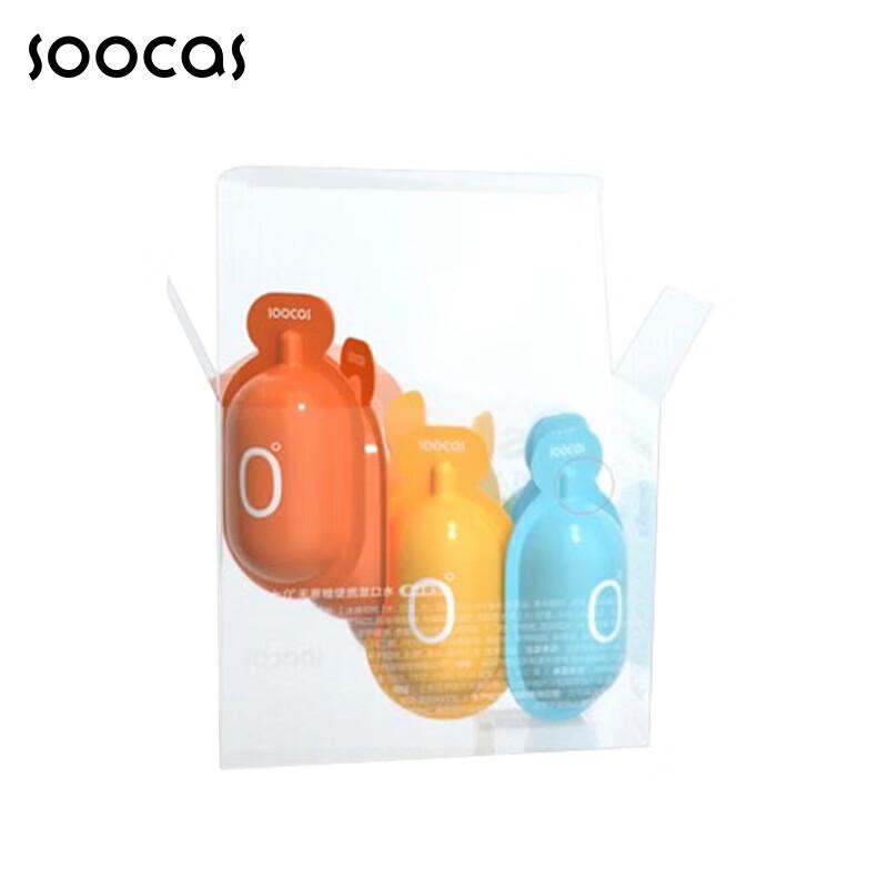 SOOCAS Fruit Flavor Zero Sugar Mouthwash Pods, 24-Count