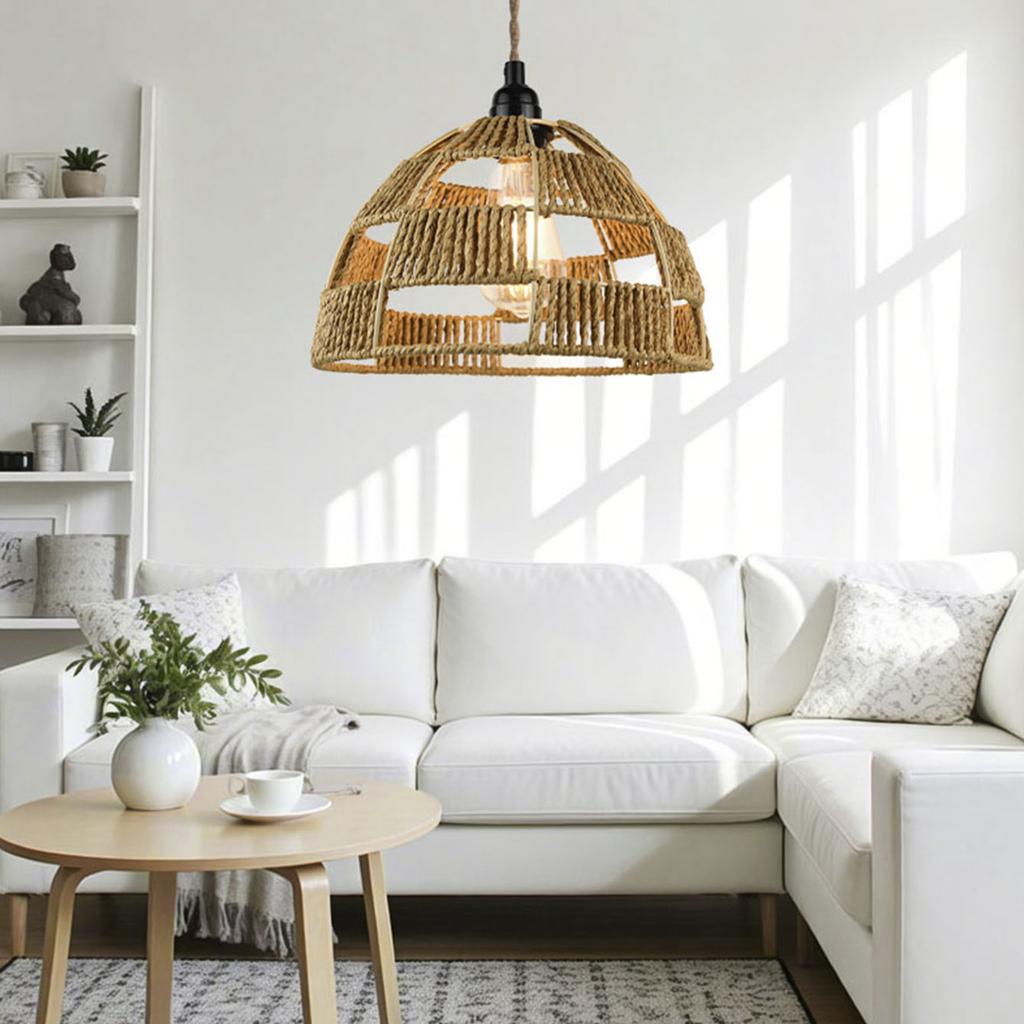 Ručně pletené vintage stínidla závěsných lamp