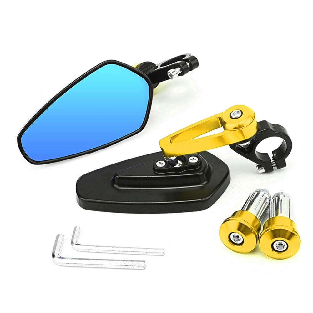 Kolip 1 Pair 22mm Motorcycle Bar End Rear Mirrors Replacement Retro Handlebar Side View Mirror Modified Accessories