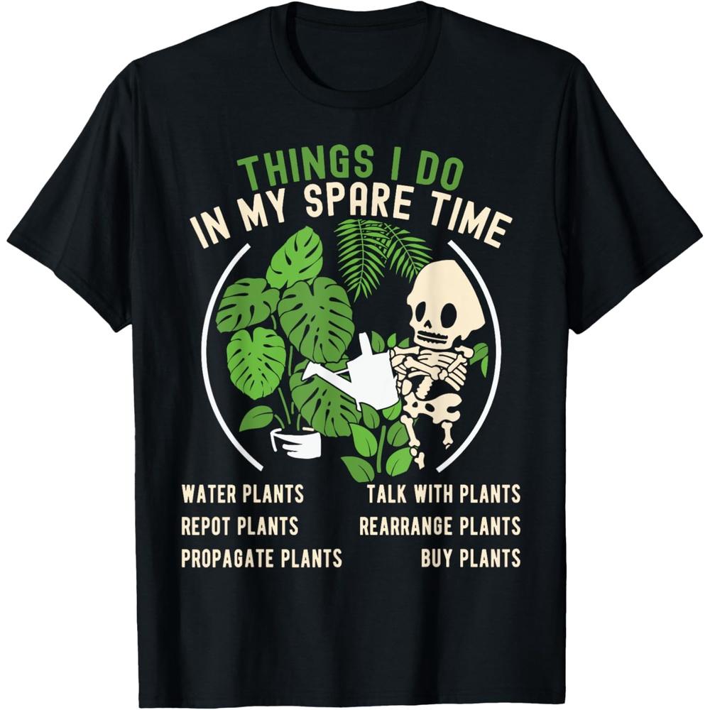 Things I Do In My Spare Time Plant Funny Gardening Gardener T-Shirt XS чёрный